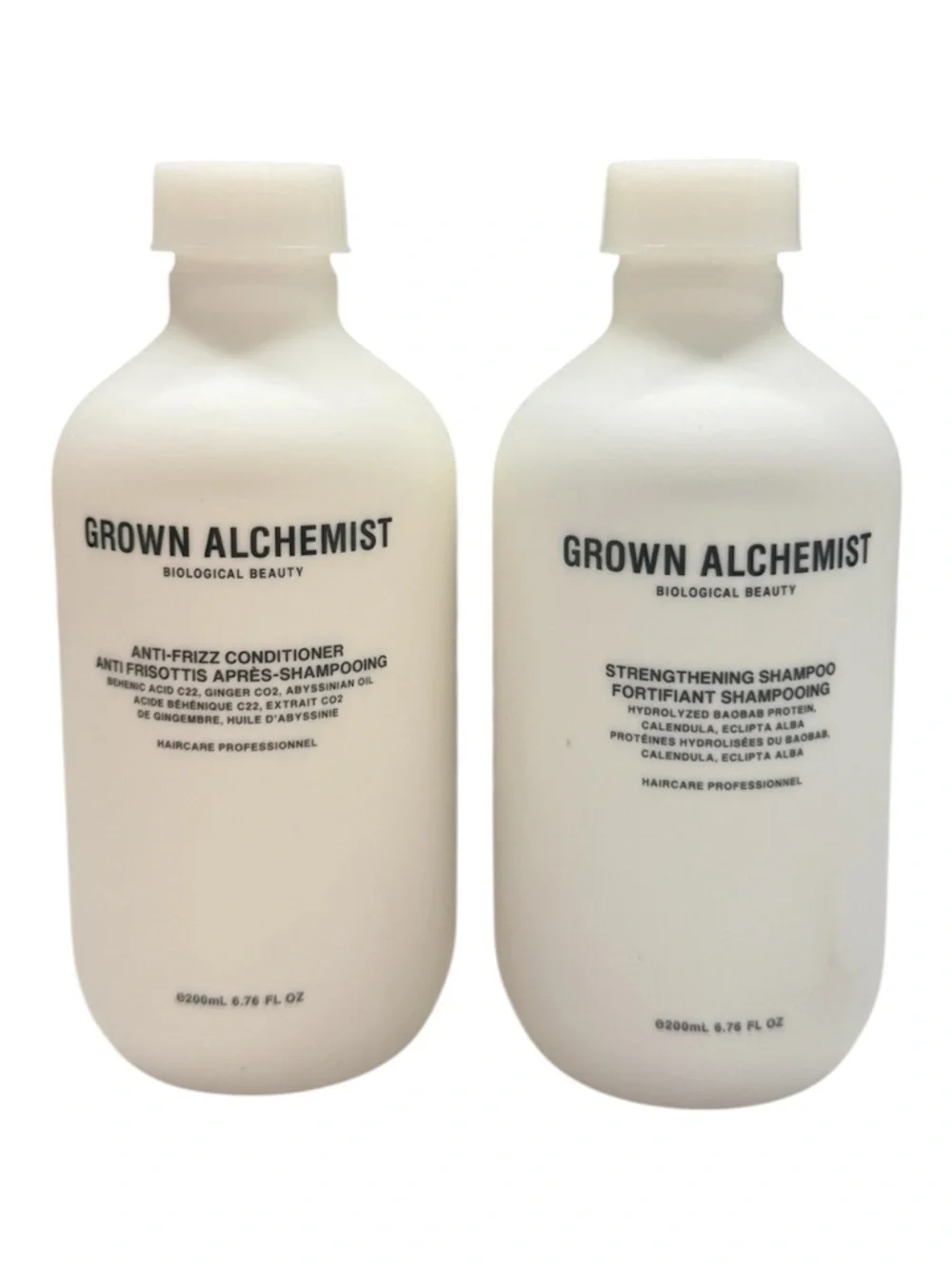 Grown Alchemist set- Strengthening Shampoo + Anti-Frizz Conditioner 6.76 oz each
